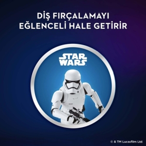 Oral-B Star Wars 3+ Ekstra Yumuşak Şarj Edilebilir Diş Fırçası D100.413.2K - Thumbnail