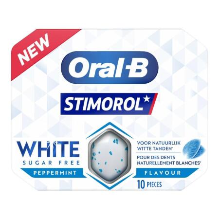 Oral-B Stimorol White Sugar FREE 10lu Sakız - 1