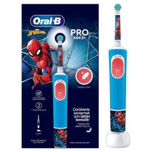 Oral-B Vitality Pro Spider-Man 3+ Özel Seri Çocuklar İçin Şarj Edilebilir Diş Fırçası D103.413.2K - Oral-B