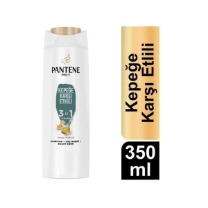 Pantene Pro-V Kepeğe Karşı Etkili 3ü1 Arada Şampuan+Saç Bakım Kremi+Bakım Kürü 350 ml - Pantene