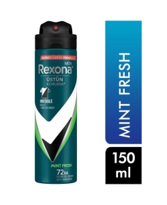 Rexona - Rexona Men Deo 150 ml Mint Fresh Invisible 72 Saat Kesintisiz Koruma