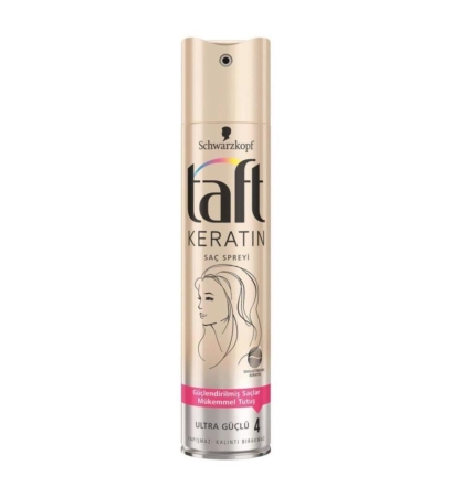 Taft Keratin Ultra Güçlü Saç Spreyi 250 ml - 1