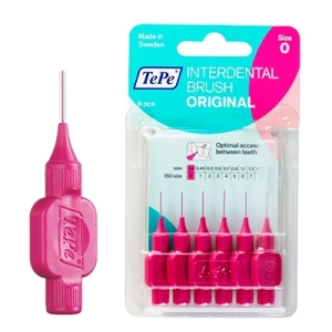 TePe Ara Yüz Fırçası Pink 0.4mm 6lı Blister 0 Size - TePe