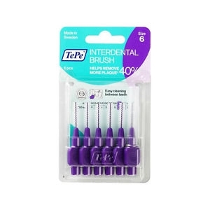 TePe Ara Yüz Fırçası Purp 1.1mm 6lı Blister 6 Size - TePe