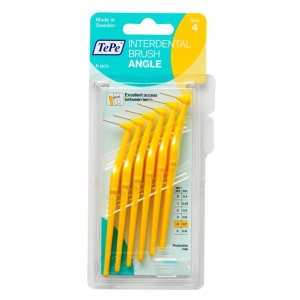 TePe Ara Yüz Fırçası Yellow 0,7 mm 6lı Angle 4size - TePe