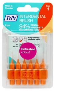 TePe Arayüz Fırçası Orange 0.45mm 6lı Blister 1 Size - TePe