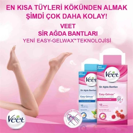 Veet Normal Ciltler İçin Sir Ağda Bantları 12li