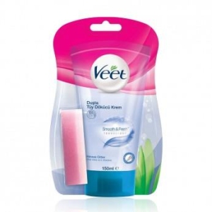 Veet - Veet Pure Duşta Tüy Dökücü Kremi 150 ml Hassas Ciltler Bacak&Vücut Bölgesi