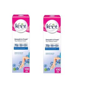 Veet Tüy Dökücü Krem Hassas Cilt 100 ml Mavi 2li Set - Veet