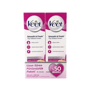 Veet Tüy Dökücü Krem Normal Cilt 100 ml Pembe 2li Set - Veet