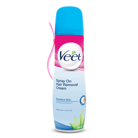 Veet Tüy Dökücü Krem Sprey Hassas Ciltler İçin 150 ml Mavi - 1