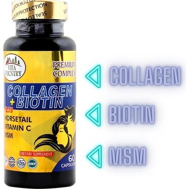 Vita Country Collagen Biotin 60 kapsül - 1