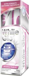 White Glo - White Glo Hassas Diş Macunu 150Gr Fırça Hediyeli